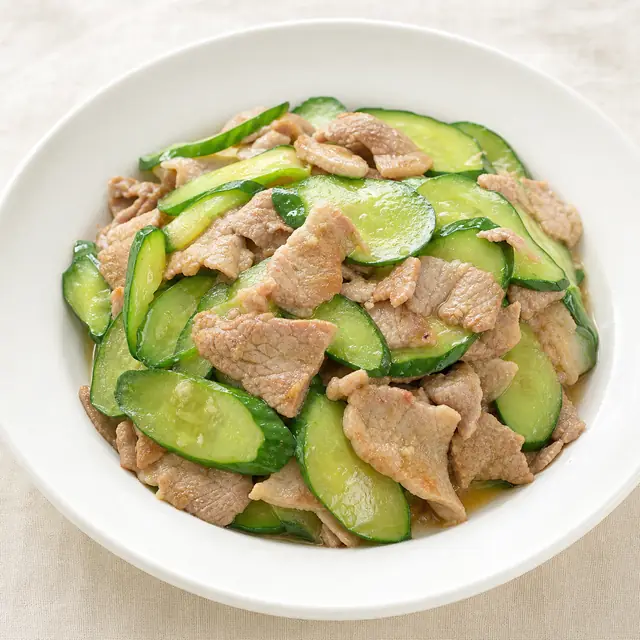 小黄瓜炒猪肉