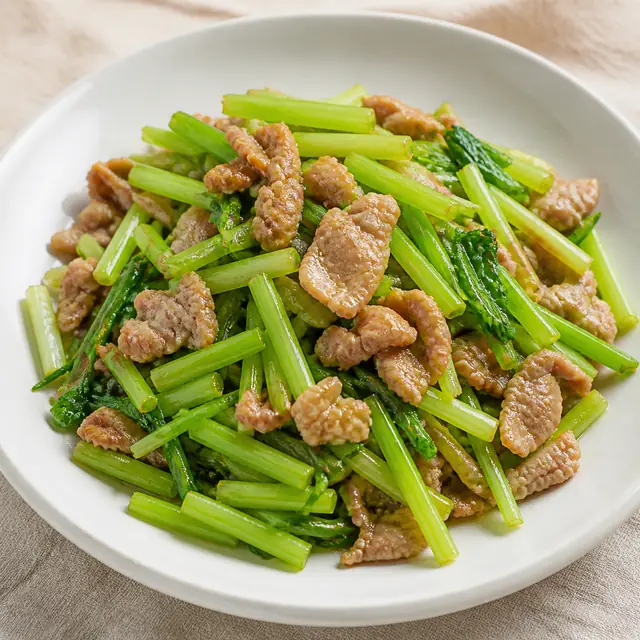 芹菜炒肉