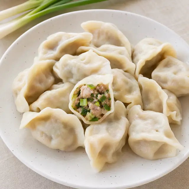 香葱猪肉饺子