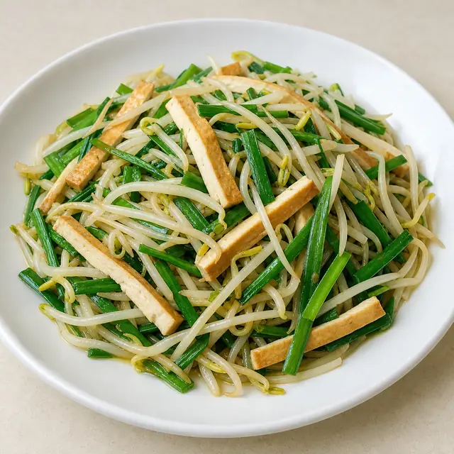 豆芽韭菜炒豆干